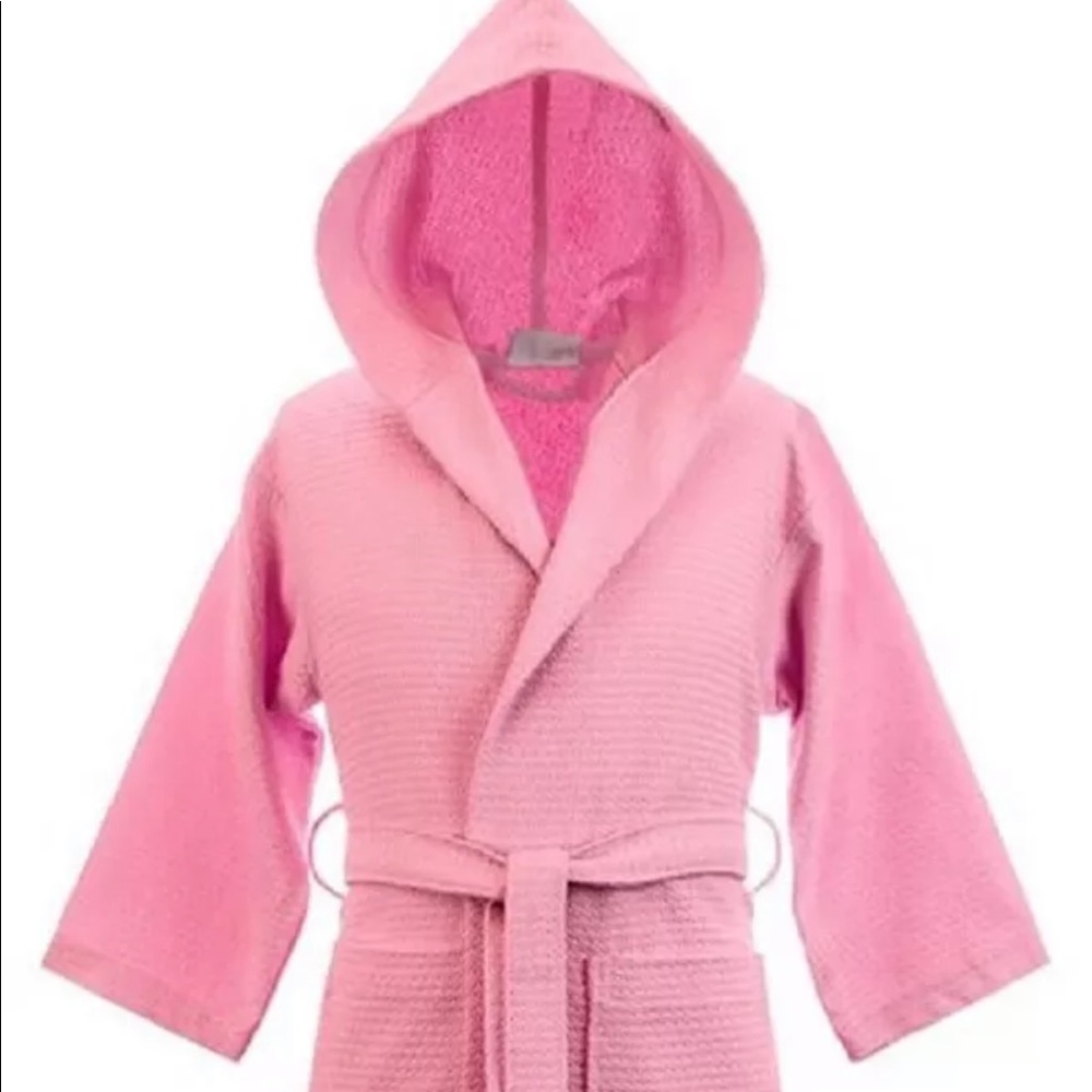 CHAKIR KIDS HOODED Waffle Kids Robe, Kimono Style